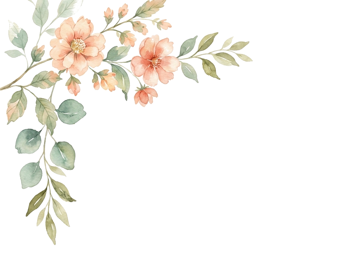 Vintage floral branch